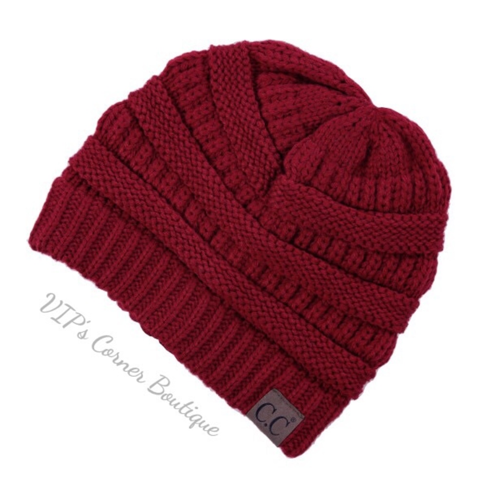 CLEARANCE ❤️Deep Red CC Beanie